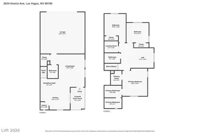 3634 Hestia Avenue Floor Plan
