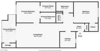 1908 Desert Falls Court 202 Floor Plan