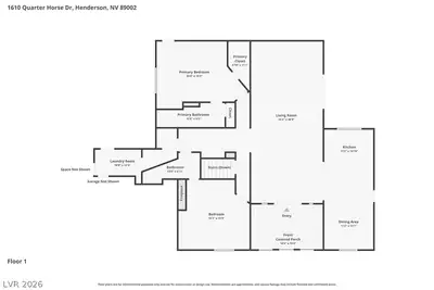 1610 Quarter Horse Drive Floor Plan