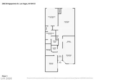 2882 Bridgepointe Drive Floor Plan