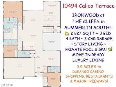 10494 Calico Terrace Avenue Floor Plan