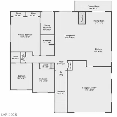 105 South Cimarron Road Floor Plan