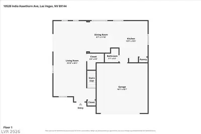 10528 India Hawthorn Avenue Floor Plan