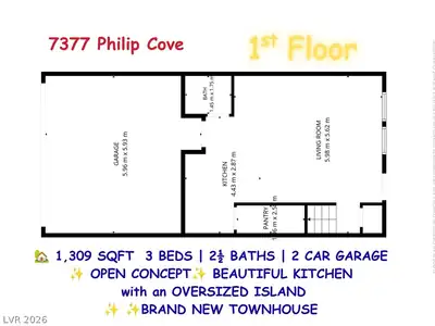 7377 Philip Cove Street Floor Plan