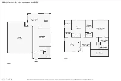 10244 Midnight Glow Court Floor Plan