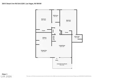 350 Desert Inn Road E201 Floor Plan