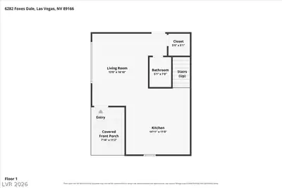 6282 Foxes Dale Street Floor Plan