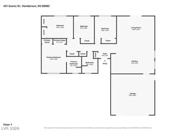 431 Scenic Drive Floor Plan