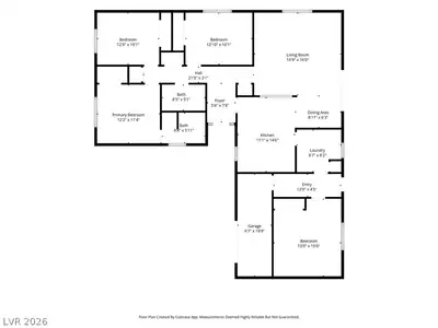 5801 Harmony Avenue, Las Vegas, NV 89107 Floor Plan