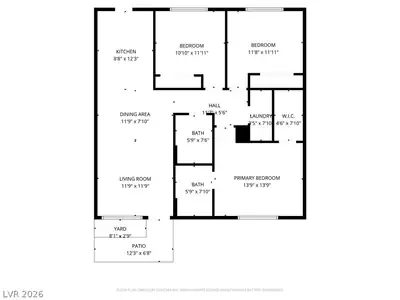 1340 East Arrowhead Street 3 Floor Plan