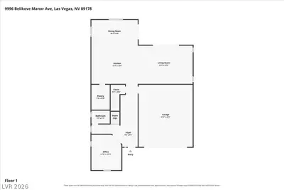 9996 Belikove Manor Avenue Floor Plan