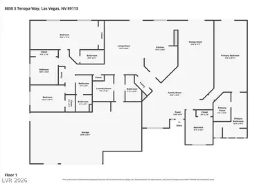 8850 South Tenaya Way Floor Plan