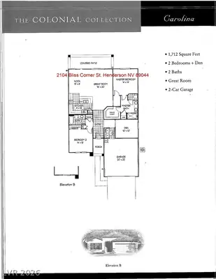 2104 Bliss Corner Street Floor Plan
