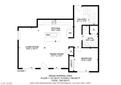 5730 Sky Pointe Drive 134 Floor Plan