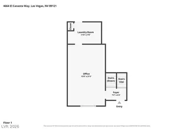 4664 El Canasta Way Floor Plan