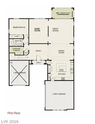 209 Amber Bluff Street, Henderson, NV 89012 Floor Plan
