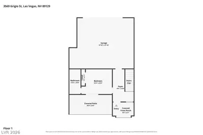 3569 Grigio Street Floor Plan
