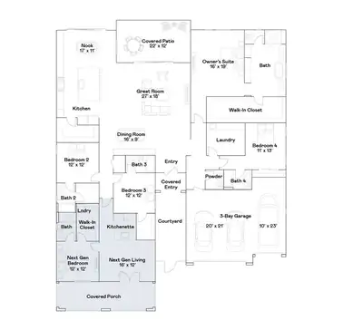 12428 Breezy Bluff Avenue Floor Plan