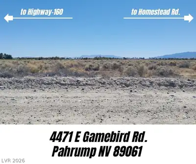 4471 East Gamebird Road Pahrump, NV 89061