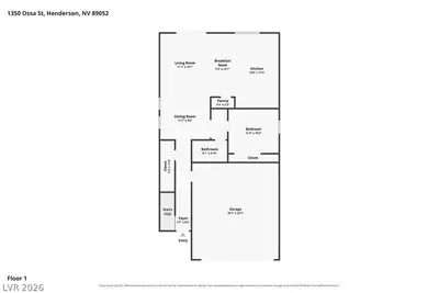 1350 Ossa Street Floor Plan