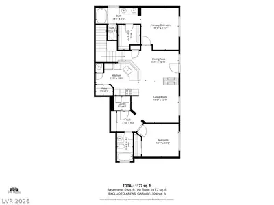 3717 Vanilla Nut Place 1, North Las Vegas, NV 89084 Floor Plan