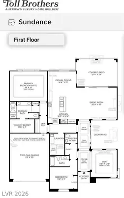 10028 Regency Square Avenue, Las Vegas, NV 89148 Floor Plan