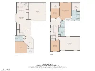 6049 River Belle Street, North Las Vegas, NV 89031 Floor Plan