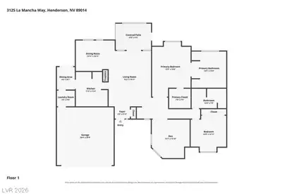 3125 La Mancha Way Floor Plan