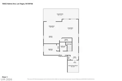 10632 Adeno Avenue Floor Plan