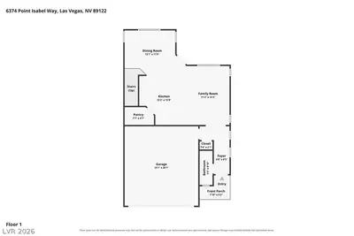 6374 Point Isabel Way Floor Plan