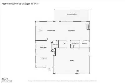 7501 Trickling Wash Drive, Las Vegas, NV 89131 Floor Plan