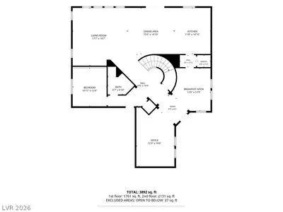 2128 Mountain Rail Drive, North Las Vegas, NV 89084 Floor Plan