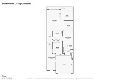 3022 Mirado Court Floor Plan