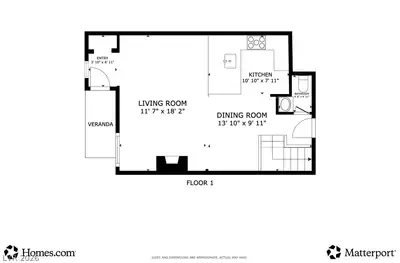 2471 Old Forge Lane 103, Las Vegas, NV 89121 Floor Plan