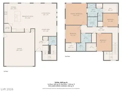 4424 Stardusk Falls Avenue, North Las Vegas, NV 89084 Floor Plan