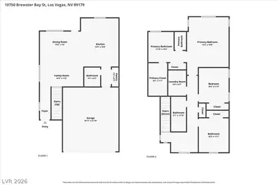 10750 Brewster Bay Street Floor Plan