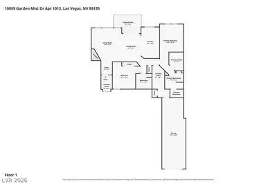 10809 Garden Mist Drive 1013 Floor Plan