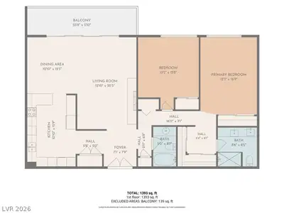205 East Harmon Avenue 807 Floor Plan