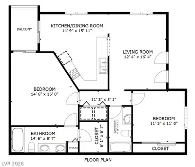 5181 Pioneer Avenue 202 Floor Plan