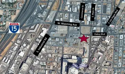 90 West Oakey Boulevard Map