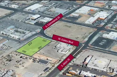 90 West Oakey Boulevard Aerial View