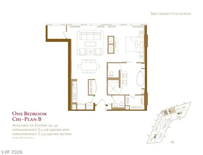 3750 Las Vegas Boulevard 2611 Floor Plan