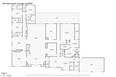 1533 Westwood Drive, Las Vegas, NV 89102 Floor Plan
