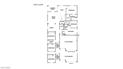 1044 Gentle Swan Street, Henderson, NV 89011 Floor Plan