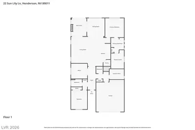 22 Sun Lily Lane Floor Plan