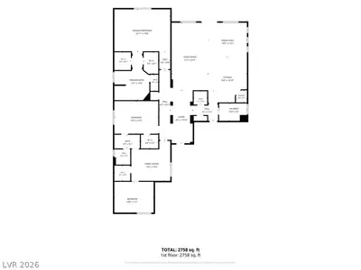 6217 Starflare Street, Las Vegas, NV 89148 Floor Plan