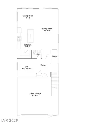 3381 Dancing Waters Street Floor Plan