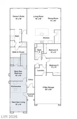 1663 Capri Falls Court Floor Plan