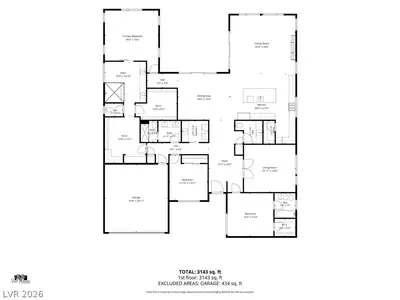 477 East Vista Sunset Avenue, Las Vegas, NV 89138 Floor Plan