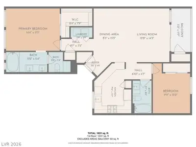 5155 West Tropicana Avenue 2081 Floor Plan